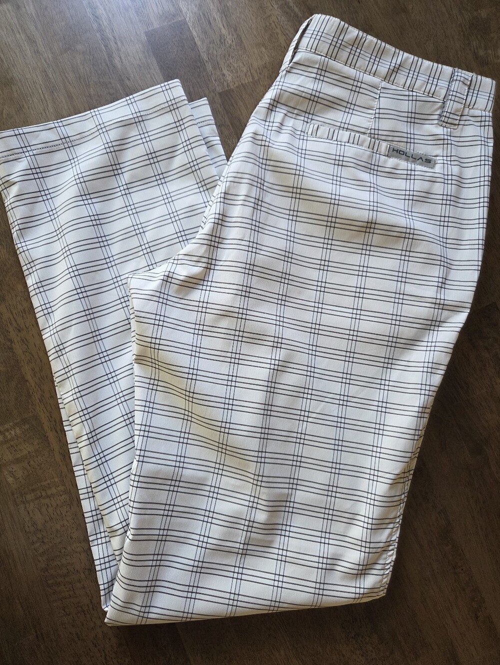 Hollas White Plaid Performance Pants